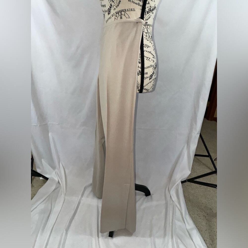 EUC: Gorgeous White House Black Market Crème Side-slit Pants - Picture 2 of 8